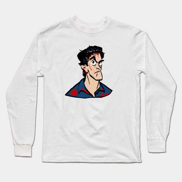 Evil Dead: Ash Long Sleeve T-Shirt by grrrenadine